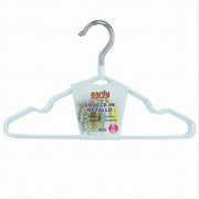 Trade Shop - Set 5 Pz Grucce Stampelle Appendiabiti Metallo Gommate Antiscivolo Bianco 87671 -