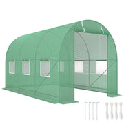 Serra Tunnel da Giardino - Xylo - 7m2 3,5x2x2m Verde con 6 Finestre