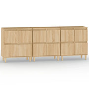 Credenze 3pz | Madia | Buffet da pranzo | Armadio da pranzo Rovere Sonoma 60x35x70 cm in Legno Multistrato