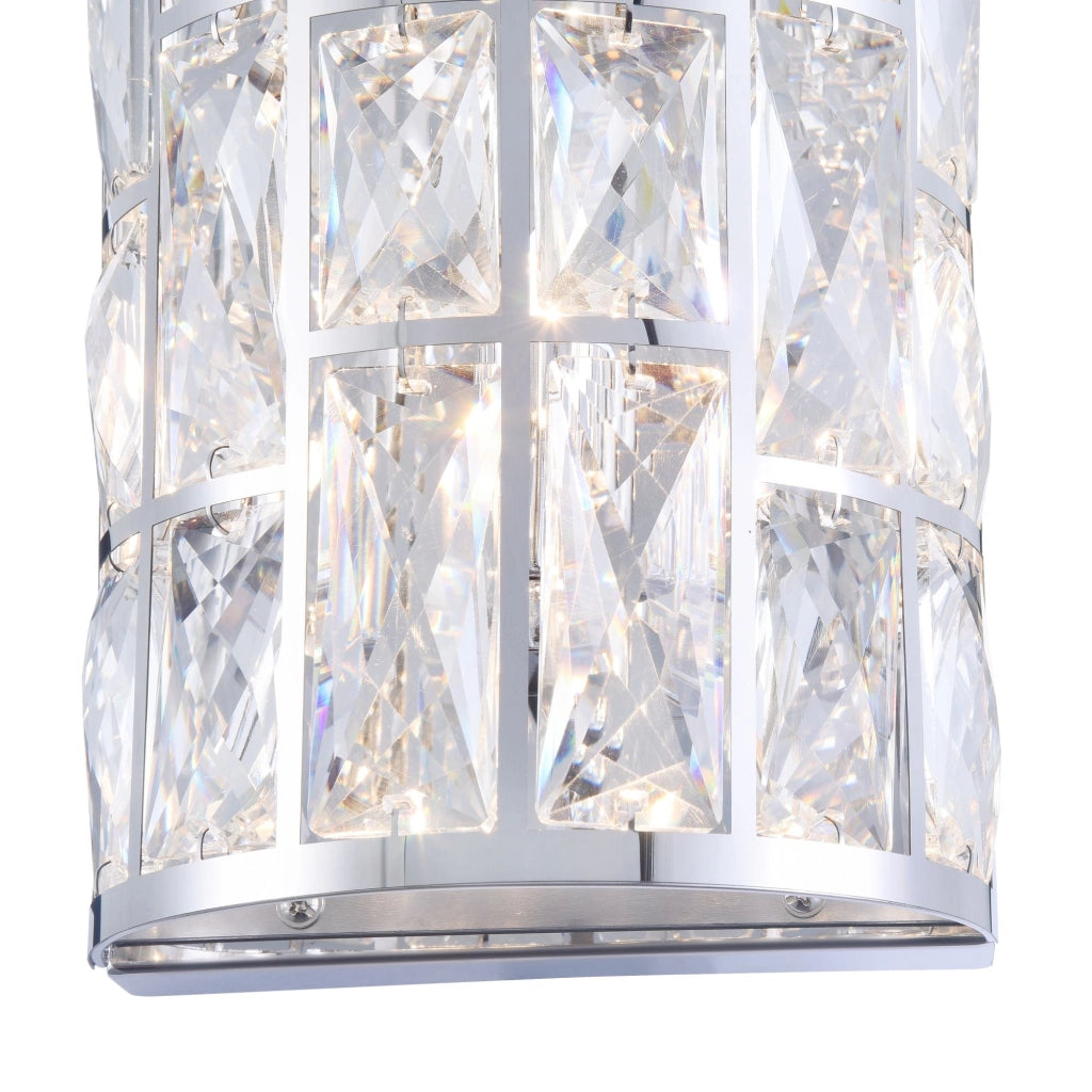 Lampada da parete Modern in Metallo Gelid Cromo