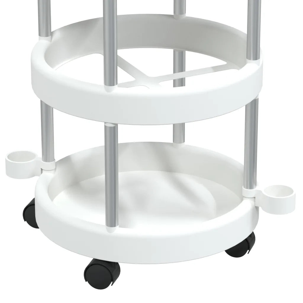 Carrello per la Pulizia con Cesti di Stoccaggio in Alluminio 344379