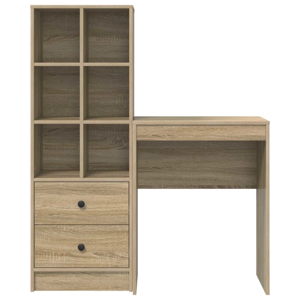 Scrivania con cassetto con lo scaffale 2 pcs Rovere Sonoma 3337299