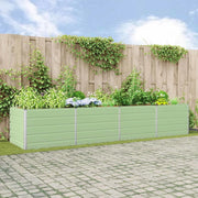 Fioriera Verde Pastello 195 x 100 x 45 cm Acciaio zincato