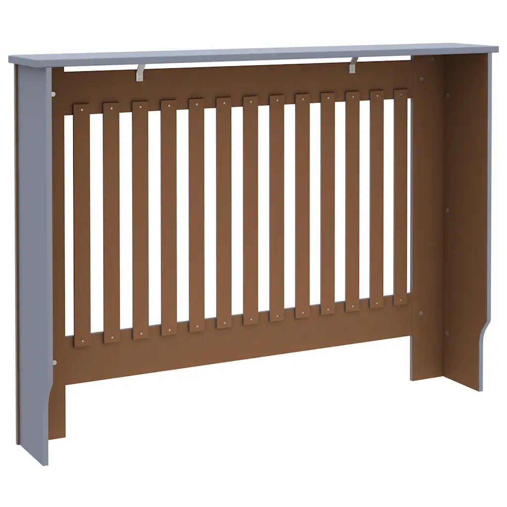 Copertura per Radiatore Grigio 112x19x81,5 cm in MDF 288173