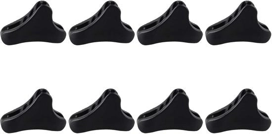 Tensionatore 8 pezzi - Plastica - Per tende/ombrelloni - Adattabile - Leggero - Resistente agli urti - Diametro 2-5 mm