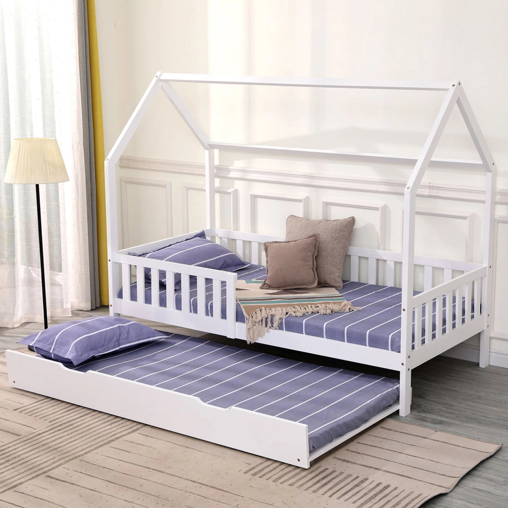 Cassetto-letto bianco