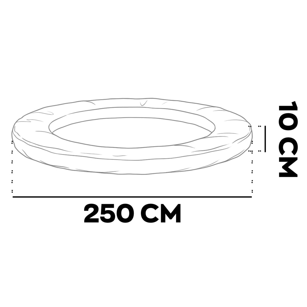 Jumpoo - Cuscino di protezione di Ricambio per Trampolino Bambini Ø250 cm in PVC Blu