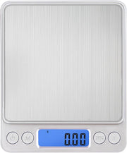 Pesa elettronica da cucina digitale - 500g a 0,01 grammi/0,001 once - precisione bilancia da cucina ricaricabile - schermo LCD - alimentazione USB