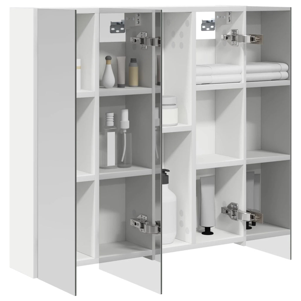 Mobiletto per specchio da bagno Bianco 70 x 14,5 x 70 cm 889087