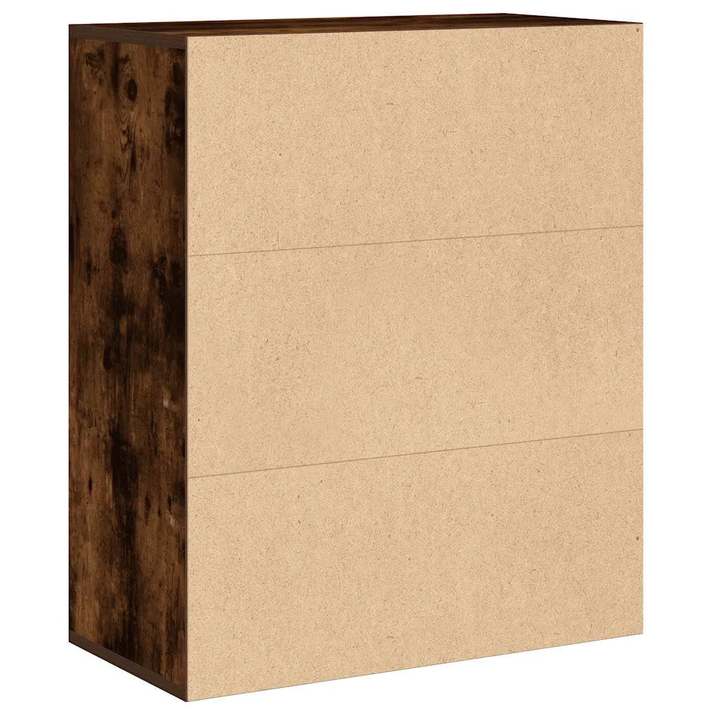 Libreria Rovere Fumo 60x30x71,5 cm in Legno Multistrato