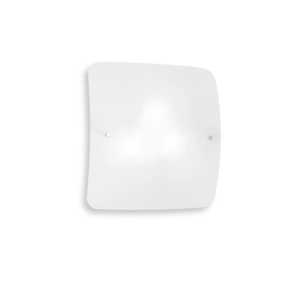 Plafoniera Moderna Celine Vetro Bianco 4 Luci E27