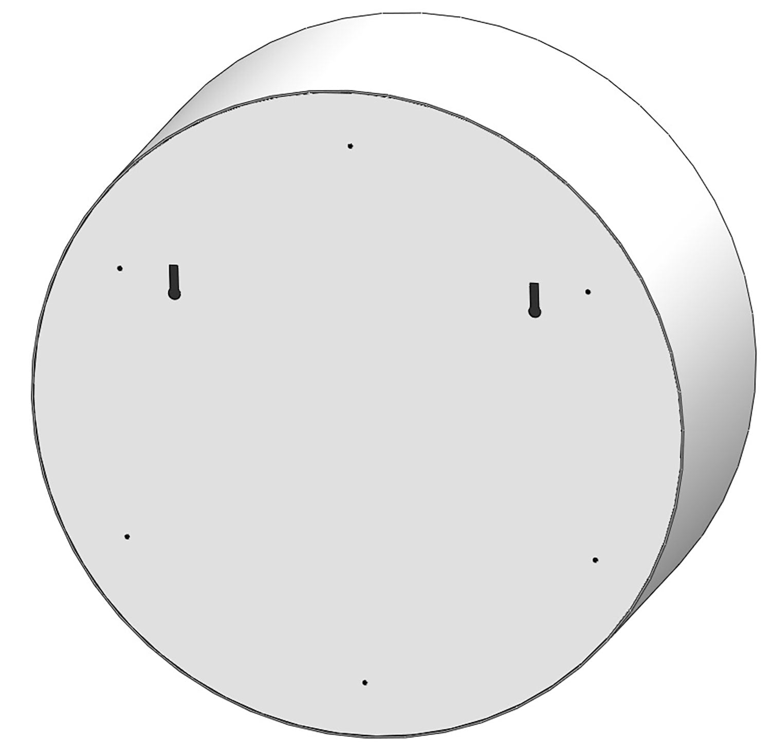 Camino a Bioetanolo da Parete Ø72,4x30 cm Incyrcle Slim Wall Bianco