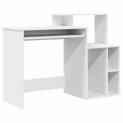 Scrivania | Tavolo da Ufficio Bianco 120,5 x 44 x 88,5 cm Legno multistrato