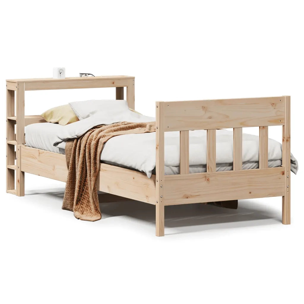 Letto senza Materasso 90x190 cm in Legno Massello di Pino