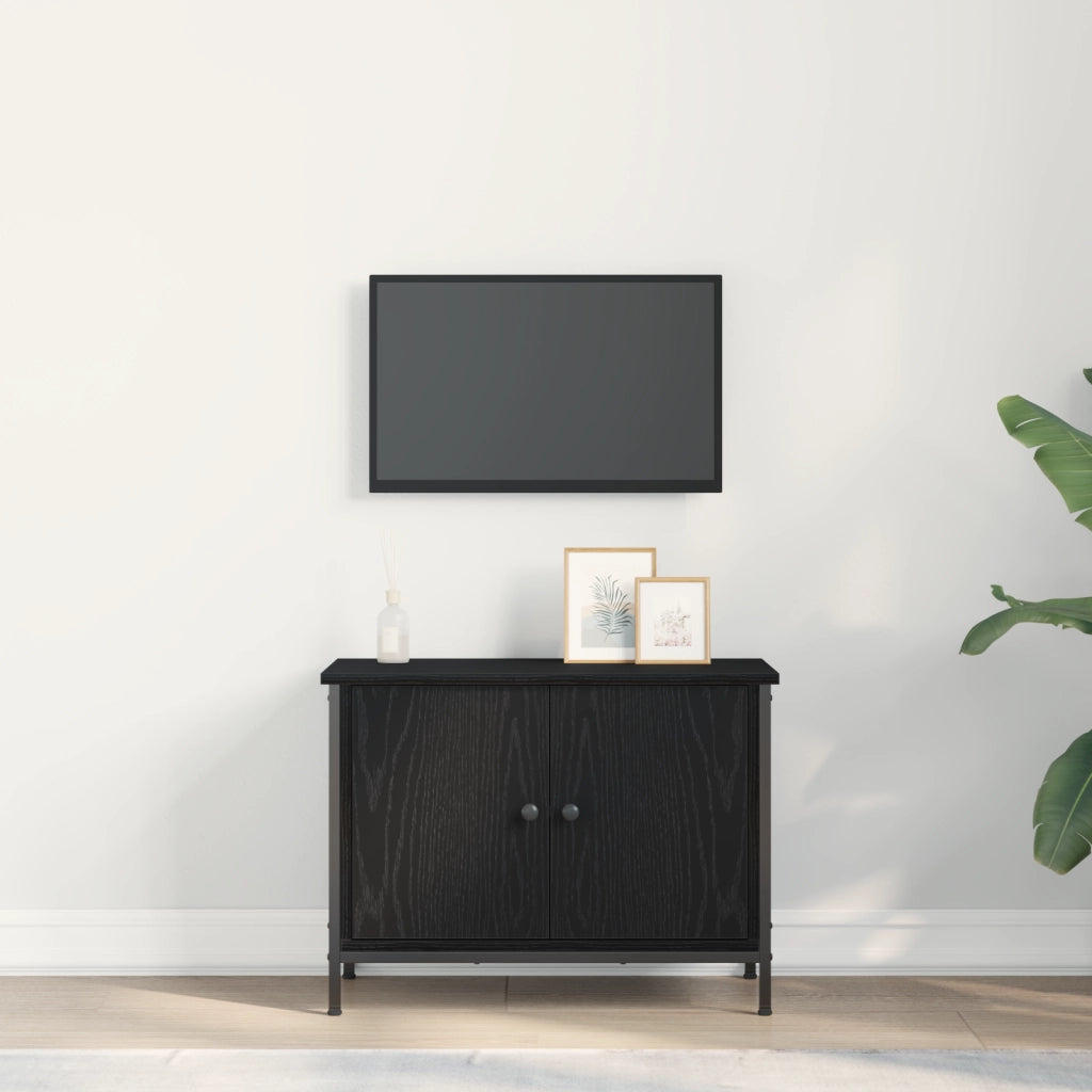 Supporto TV in rovere nero di Rovere nero Legno ingegnerizzato