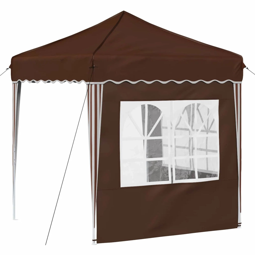 Tenda per feste a pop-up-Gazebo Marrone 195 x 195 x 245 cm 766963
