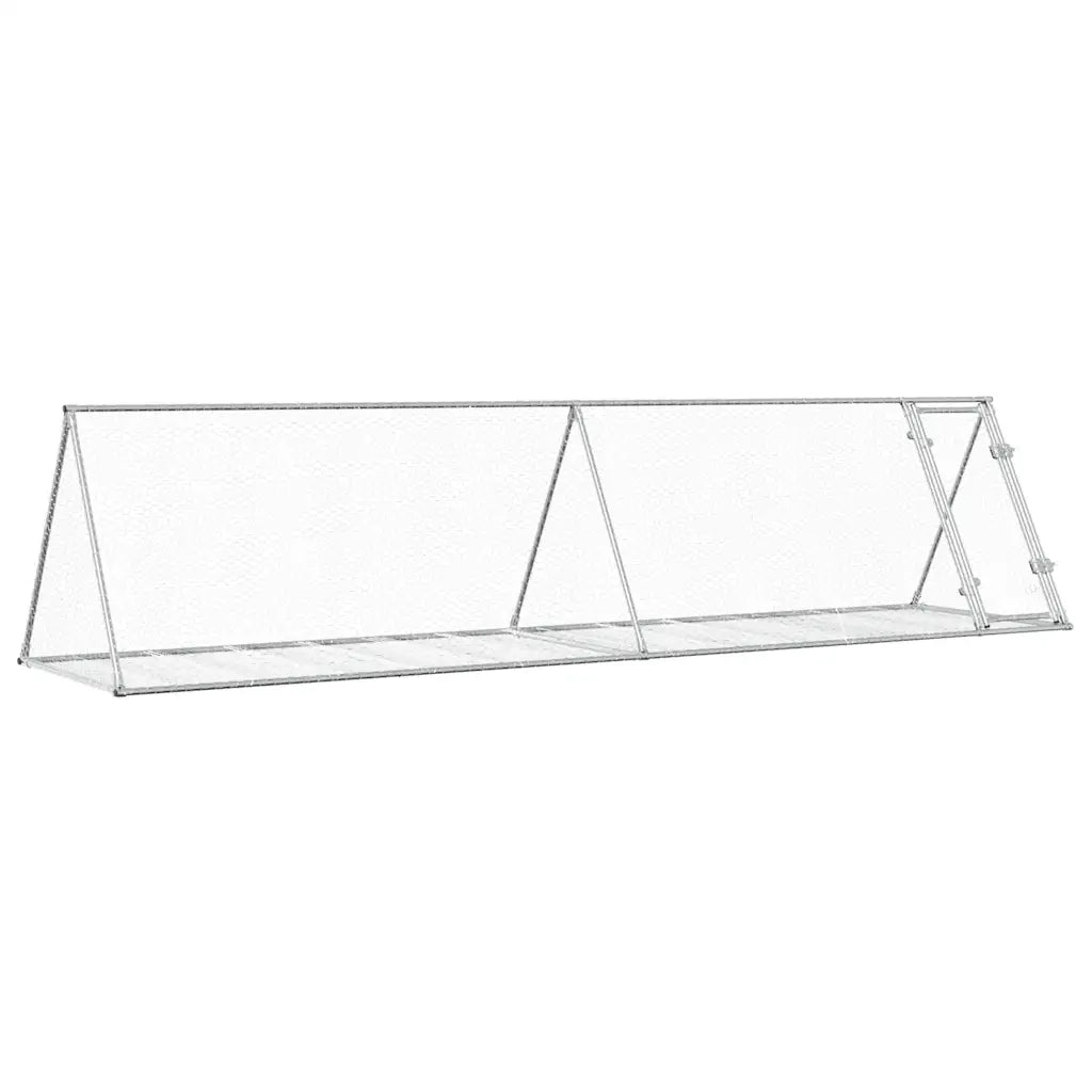 Conigliera Argento 400x105x91 cm in Acciaio Zincato 3281531