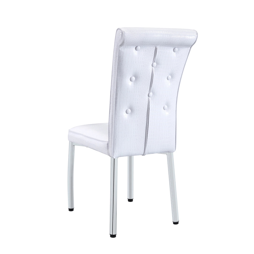 Sedie da Pranzo Retr¨° Imbottite in Similpelle con Gambe in Metallo ¨C MINIMAL ¨C Set 2 Pezzi, Nero