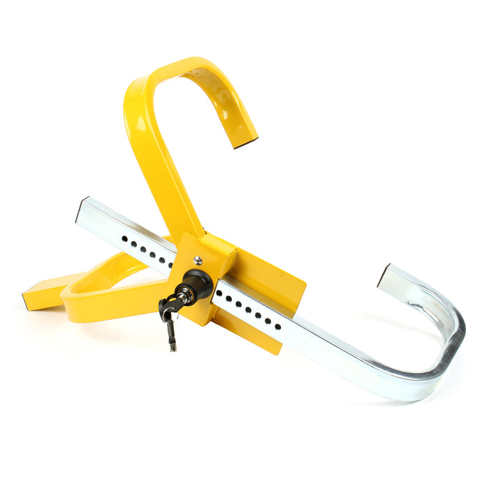 Artiglio blocca ruota Serratura e 2 chiavi per pneumatici da 225 mm e ruote 13-15″ Ganascia