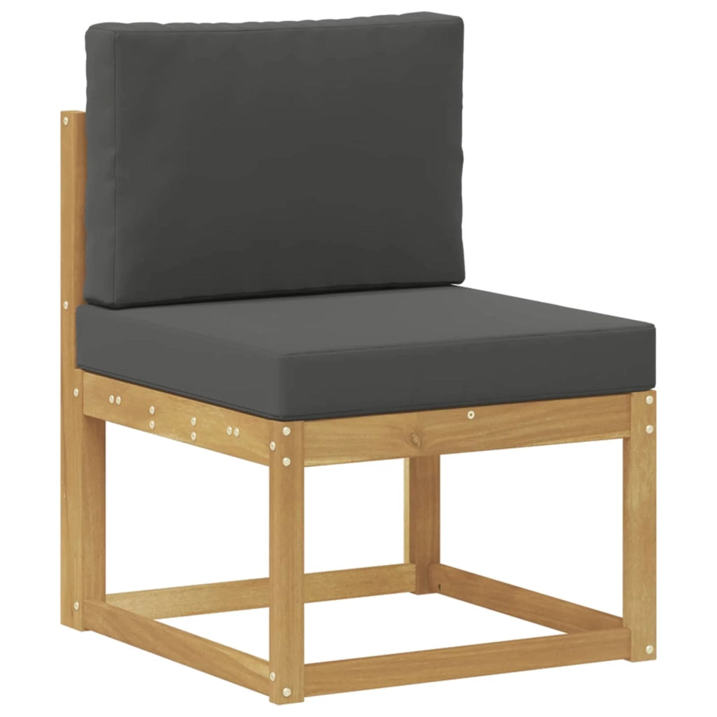 Set di divani da esterno-Sofa da giardino Bianco e Antracite 59 x 63 x 73 cm