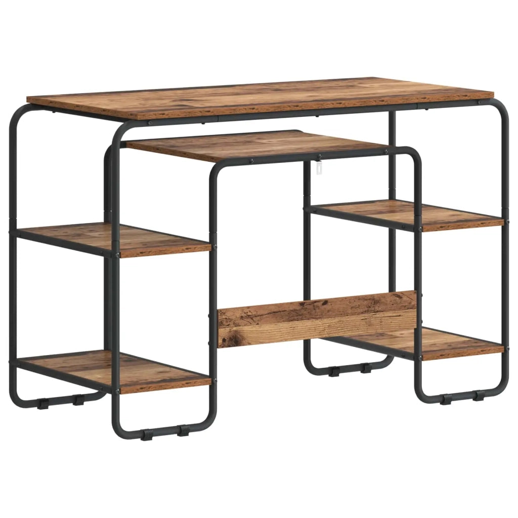 Scrivania con Spazio di Archiviazione Legno di quercia 8008036