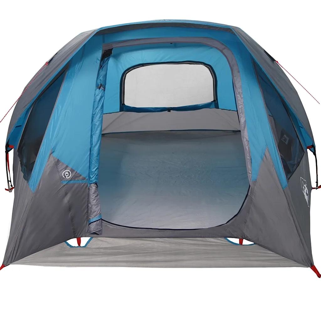 Tenda Familiare Cabina per 6 Persone-Tenda da campeggio Blu Impermeabile 929131