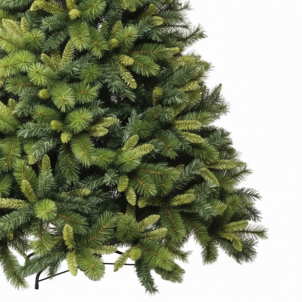 Granpino albero di natale imponente con chioma ricca e realistica stile americano *** misura h 210, confezione 1