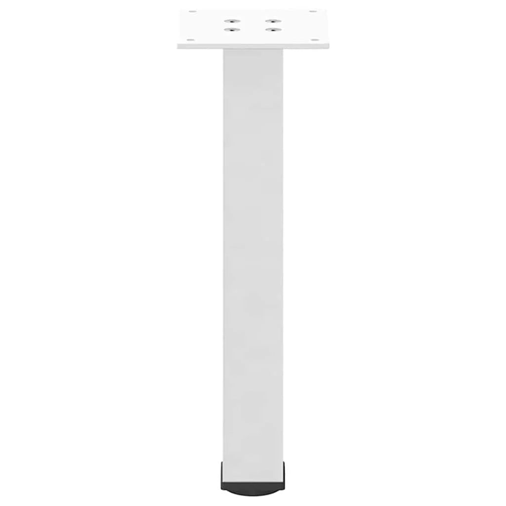 Set di 4 gambe moderne regolabili per tavolino da caffè 30 x 32 cm in acciaio bianco 02_0056747