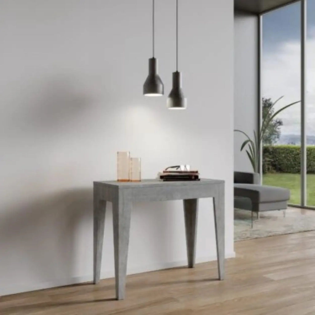 Consolle allungabile 90x42/198 cm Isotta Cemento
