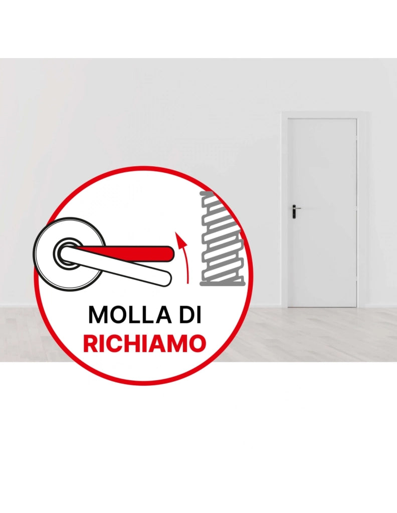 Maniglia su rosetta MODENA, nero opaco – THIRARD