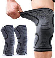 Knee Supporters per Bicicletta - Protezione per le Ginocchia per Corsa e Fitness - Protezione Comoda - Nero - M