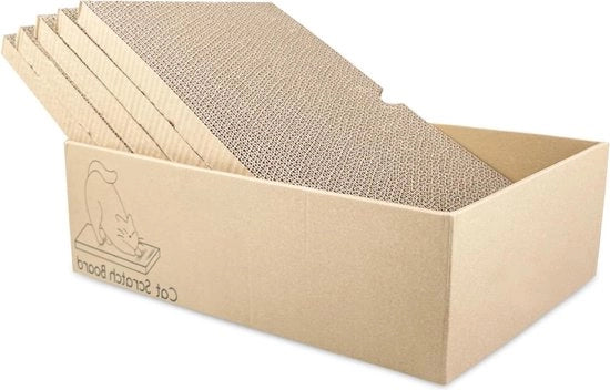 Scatola per gatti in cartone di cartone ondulato doppio 43 x 254 x 127 cm - dormire giocare arrampicarsi