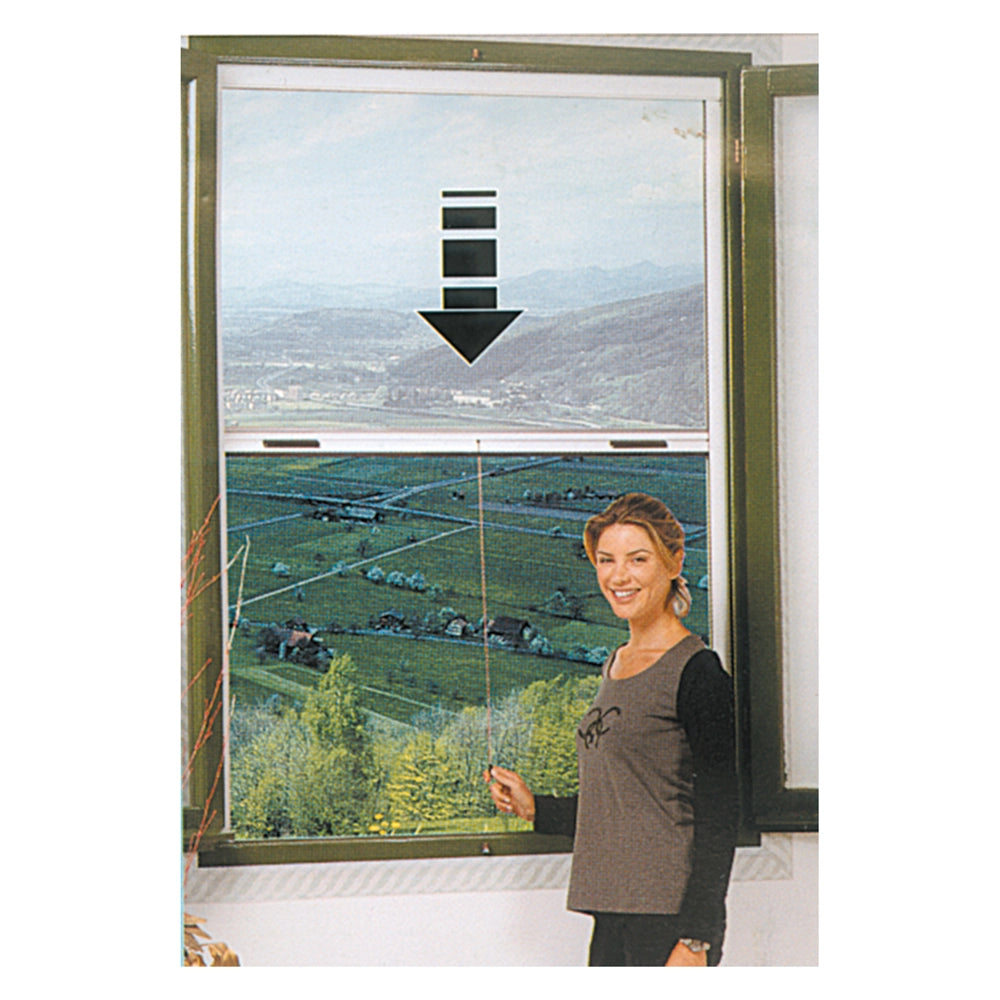 1pz zanzariera avvolgibile verticale cm  80 x 170 marrone ral 8017 cod:ferx.314946nlm