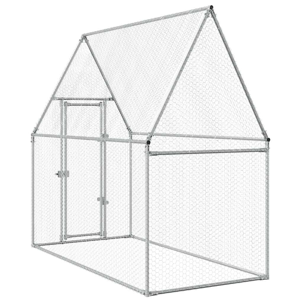 Pollaio Silver 200 x 100 x 190 cm acciaio zincato Silver 02_0041666