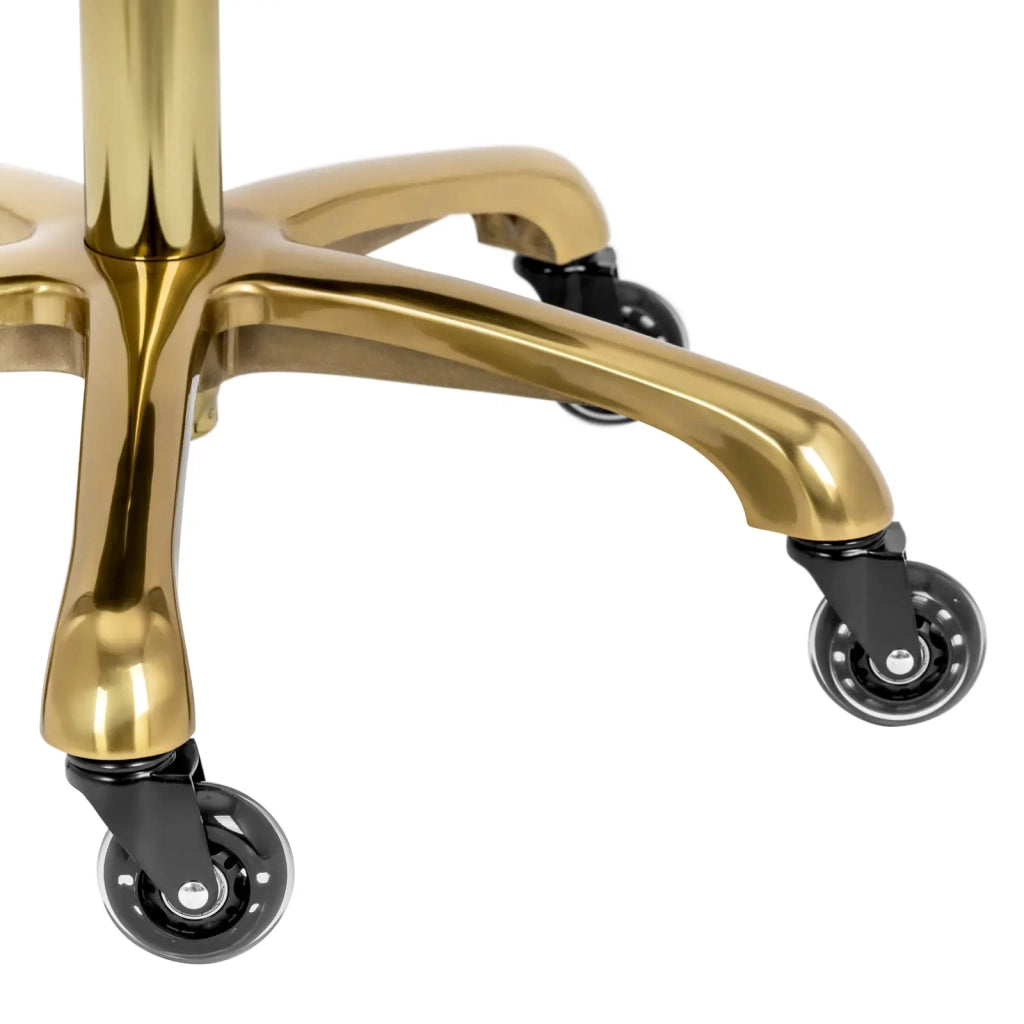 Sgabello da sella per cavallo 150 kg lega di alluminio PVC PU compensato schiuma sintetica nero oro 14_0010084