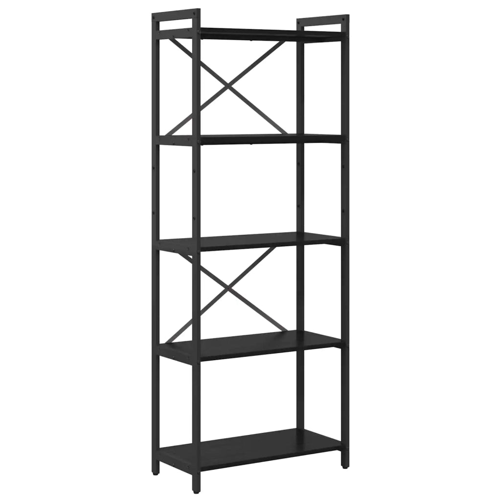 Libreria Rovere Nero 60 x 30 x 155 cm Legno multistrato 868383