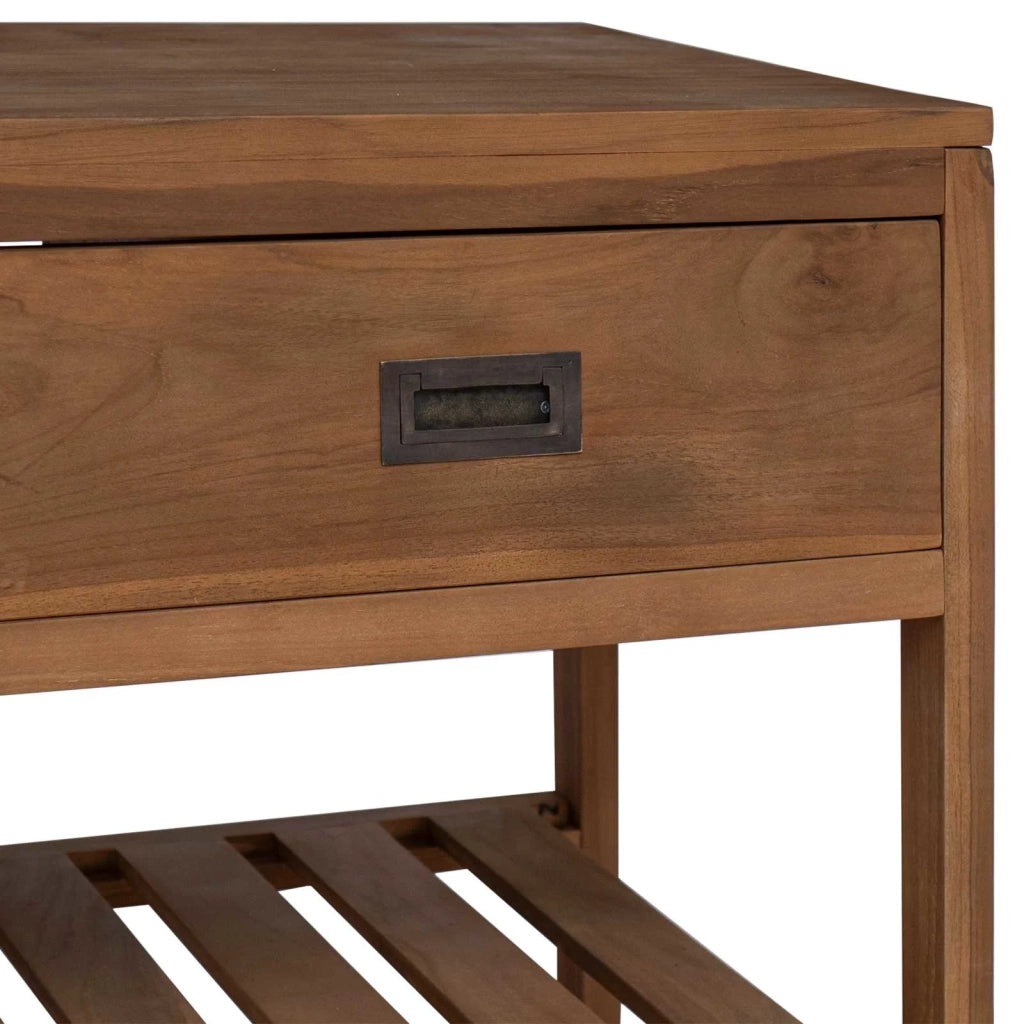 Mobile da Bagno Naturale 90 x 45 x 75 cm Legno di teak solido 42026908