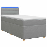 Letto box spring con materasso Grigio Chiaro 90 x 190 cm 3452303