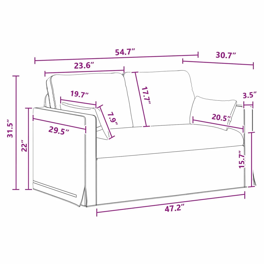 Divano Grigio scuro 139 x 78 x 80 cm Tessuto