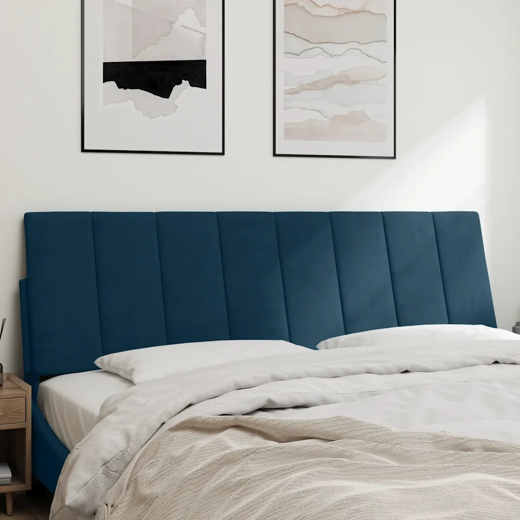Cuscino Testiera Blu 160 cm in Vellutocod mxl 112389