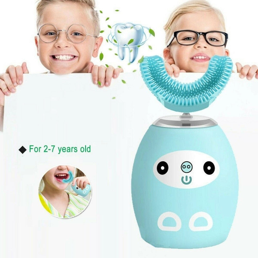 Trade Shop - Spazzolino Elettrico A Ultrasuoni Bambini Pulizia E Sbiancamento Denti Q-ys13 -
