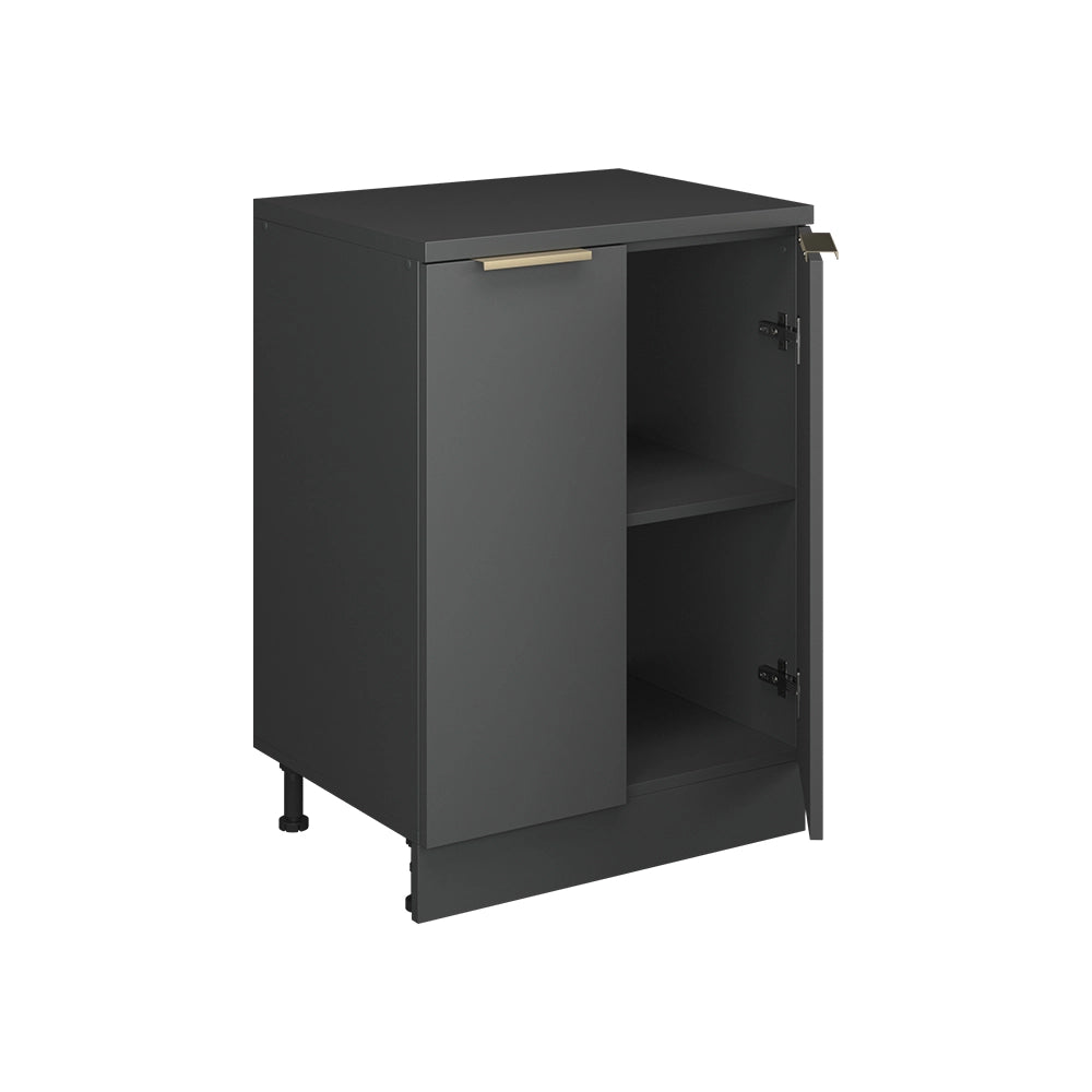 Mobile per mansarda Rion Antracite-oro/Antracite 60 x 83.8 cm senza inclinazione con 2 ante Vicco