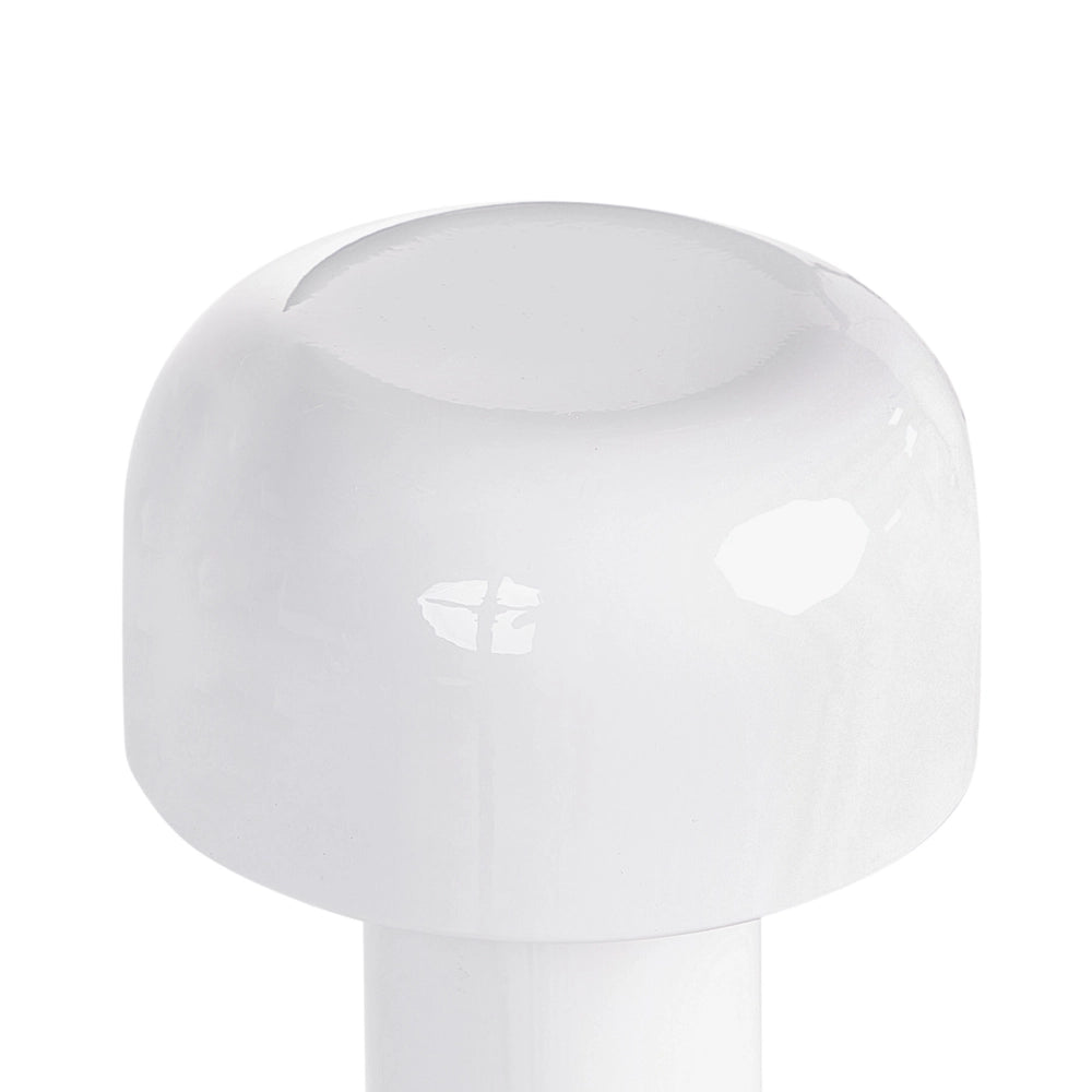 Lampada da tavolo senza fili in ferro bianco per interni e per esterni