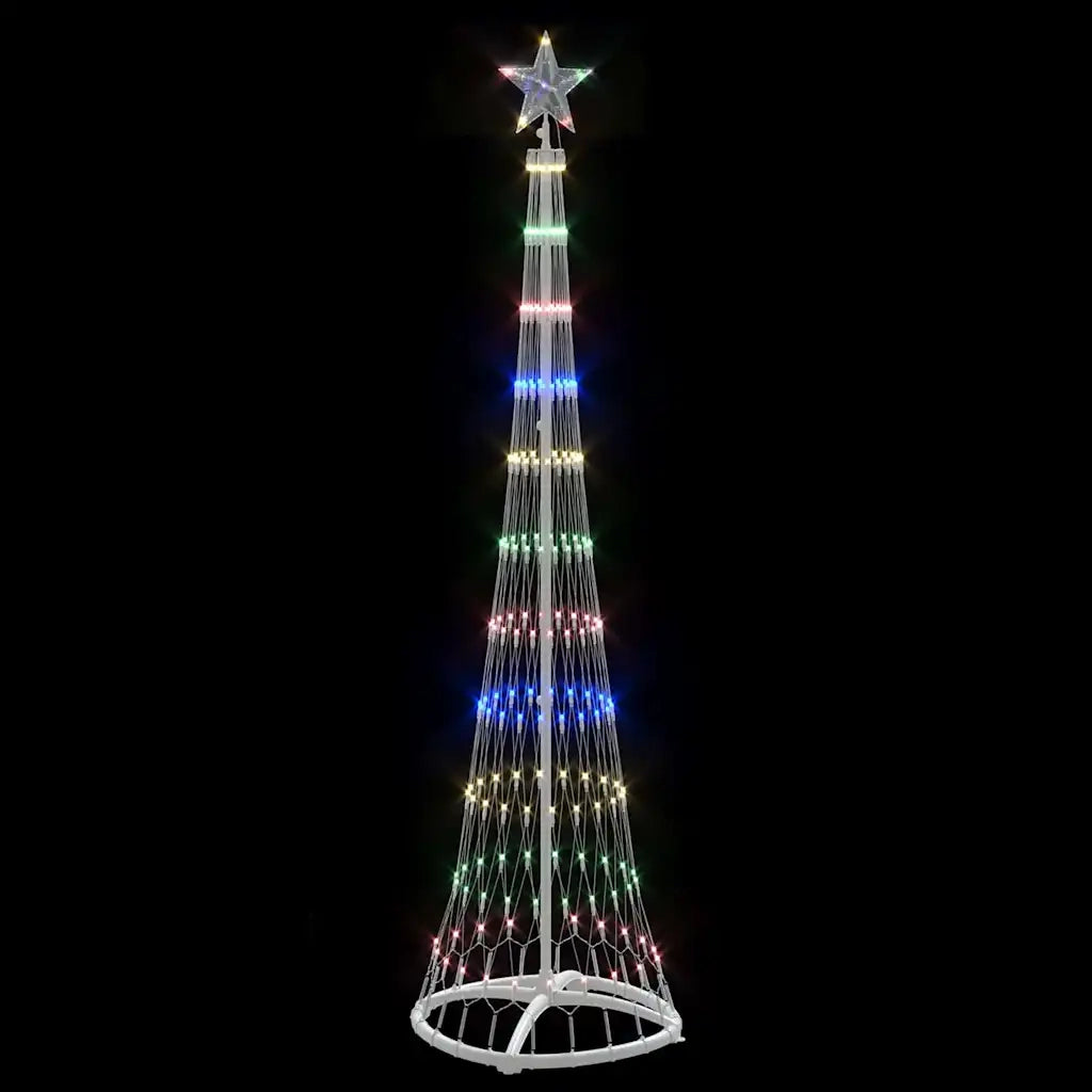 Albero di Natale LED Multicolore 51 x 51 x 190 cm Metallo 42018774