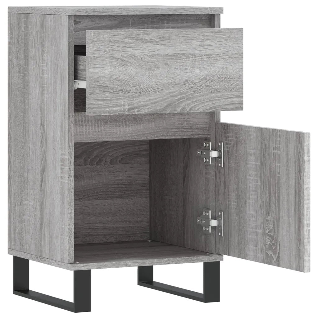 Credenze 2 pz Grigio Sonoma 40x35x70 cm in Legno Multistrato 831177