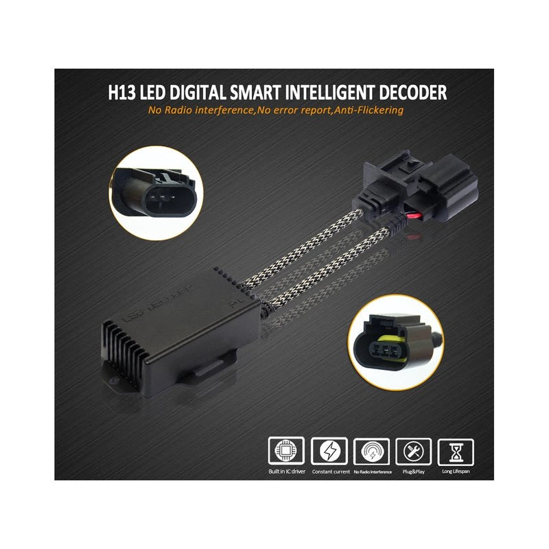 Led Warning Canceller H13 12V Filtro Resistenza Cancella Errore Kit Full Led