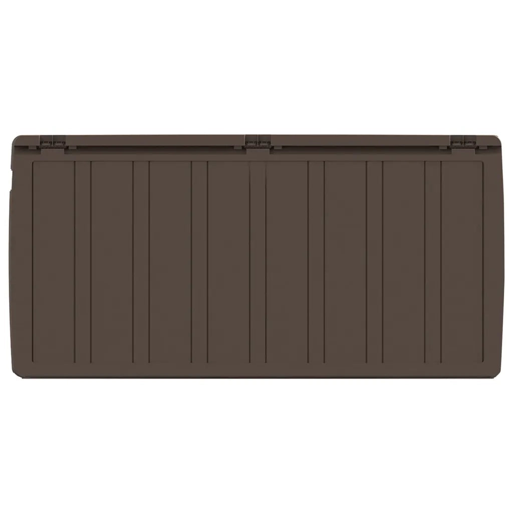 Baule Mobile Contenitore Cuscini Marrone 117x45,5x57,5 cm 270 L 337905