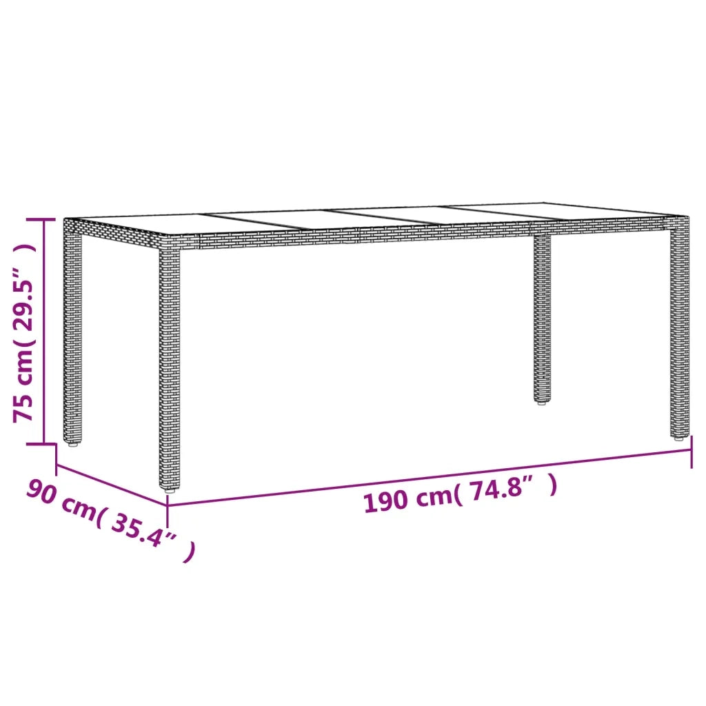 vidaXL Set Pranzo da Giardino 9 pz con Cuscini Beige Polyrattan Acacia