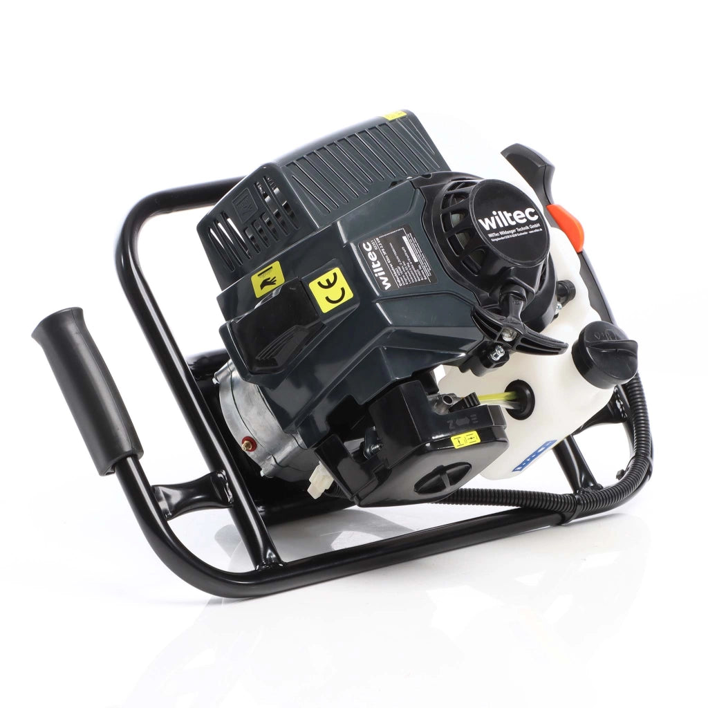 Mototrivella a benzina, motore a 2 tempi di 3 CV 63,3 ccm, con punta elicoidale Ø250mm