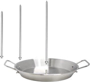 Spiedi verticale in acciaio inossidabile per barbecue - Griglia BBQ con spine rimovibili - 81-102 pollici